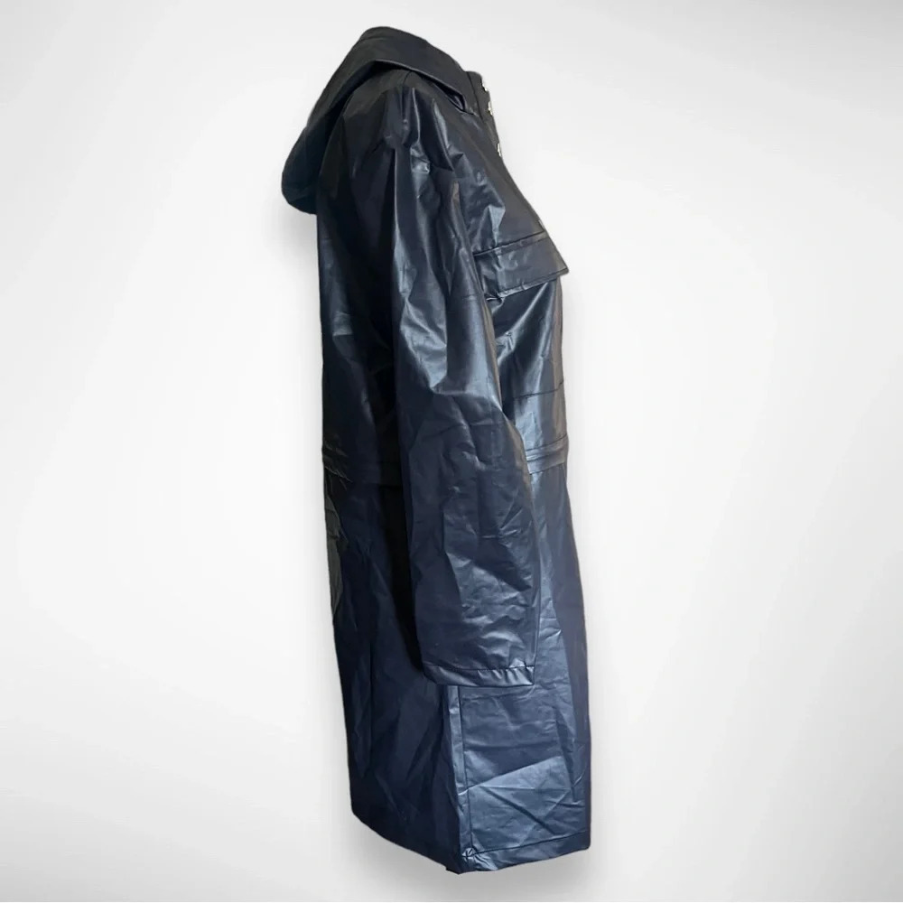 FABLETICS Kenna Navy Blue Cargo Convertible Rain Jacket Small | EUC - Picture 7 of 11